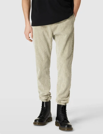 Pantaloni Q/S, bej Crem