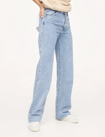 Blugi Mango, bleu Albastru