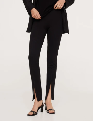 Pantaloni Mango, negru, XS