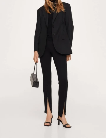 Pantaloni Mango, negru, XS