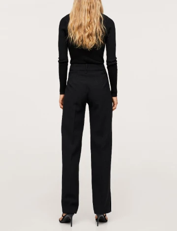 Pantaloni Mango, negru