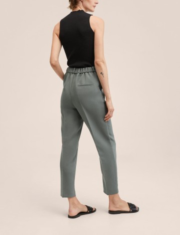 Pantaloni Mango, verde, XL