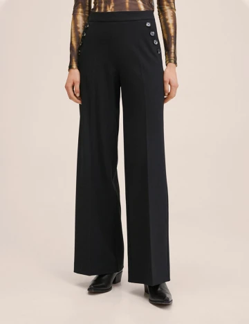 Pantaloni Mango, negru