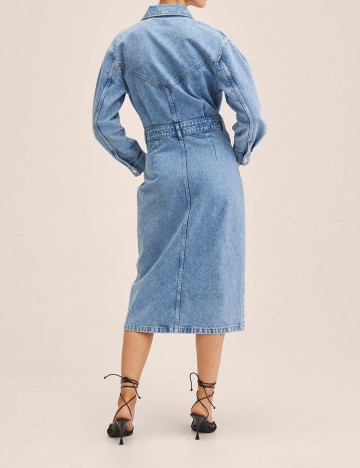 Rochie medie Mango, albastru