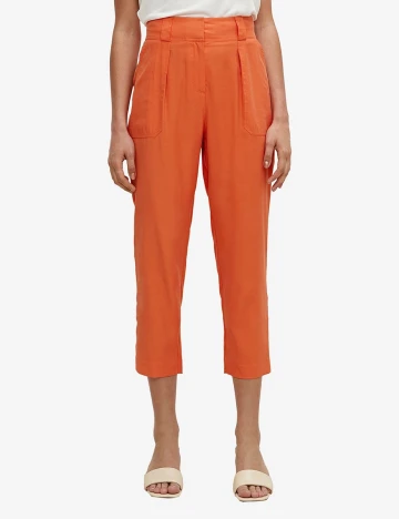 Pantaloni Comma, portocaliu, 38