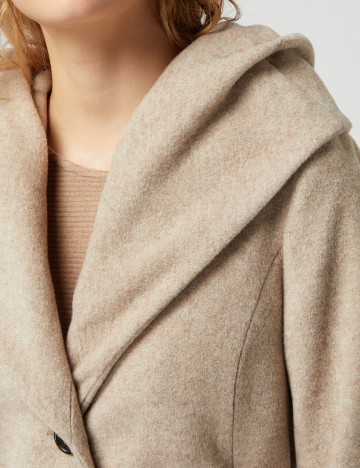 Palton Comma, crem, 36