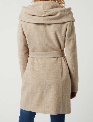 Palton Comma, crem, 36