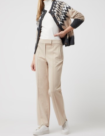 Pantaloni s.Oliver, crem