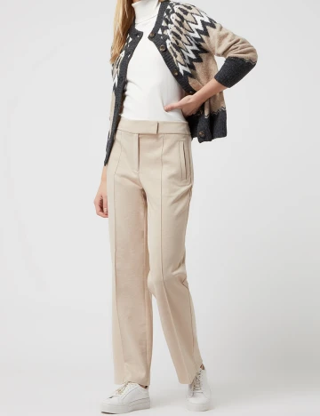 Pantaloni s.Oliver, crem