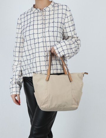 Geanta Tom Tailor, crem