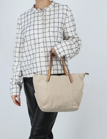 Geanta Tom Tailor, crem