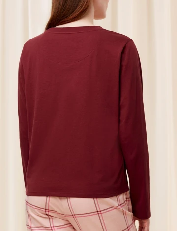 Bluza de pijama Triumph, visiniu