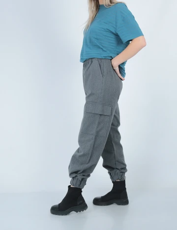 Pantaloni Q/S, gri, 42