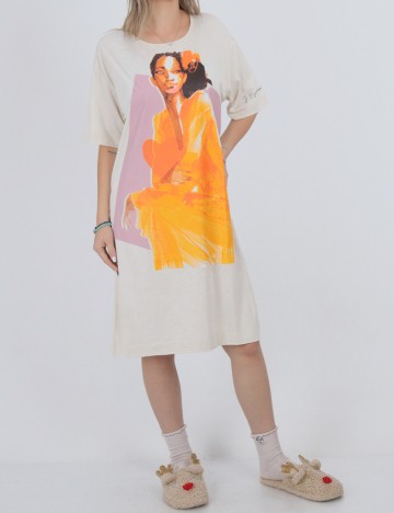 Rochie de noapte Triumph, crem, 38