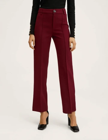 Pantaloni Mango, visiniu