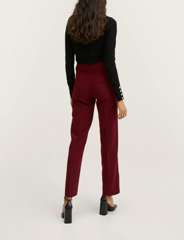 Pantaloni Mango, visiniu
