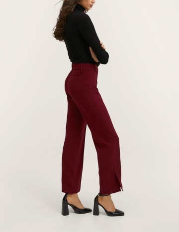 Pantaloni Mango, visiniu