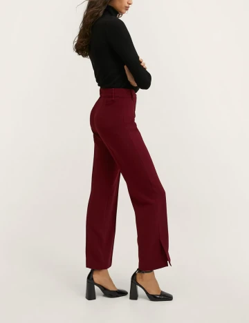 Pantaloni Mango, visiniu