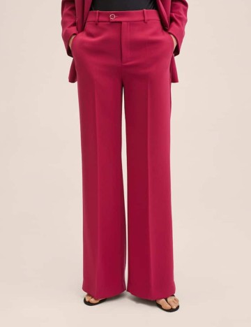 Pantaloni Mango, magenta
