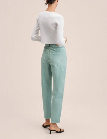 Blugi Mango, turcoaz Verde