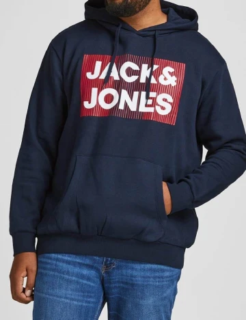 Hanorac Jack&Jones Plus Size Men, albastru Albastru