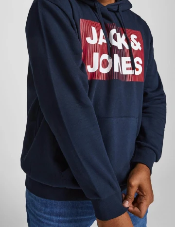 Hanorac Jack&Jones Plus Size Men, albastru Albastru