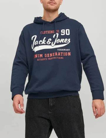 Hanorac Jack&Jones Plus Size Men, bleumarin Albastru