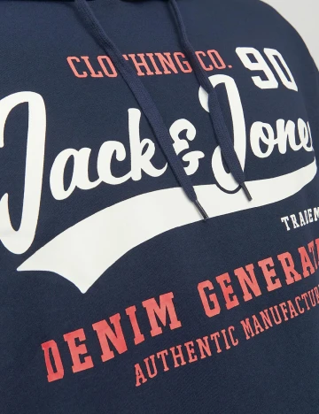 Hanorac Jack&Jones Plus Size Men, bleumarin Albastru