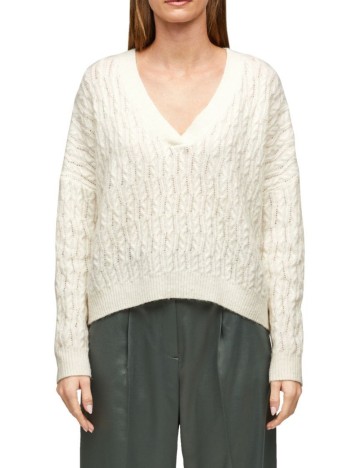 Pulover s.Oliver, crem