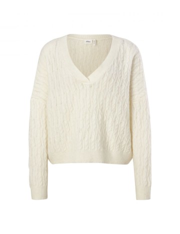 Pulover s.Oliver, crem