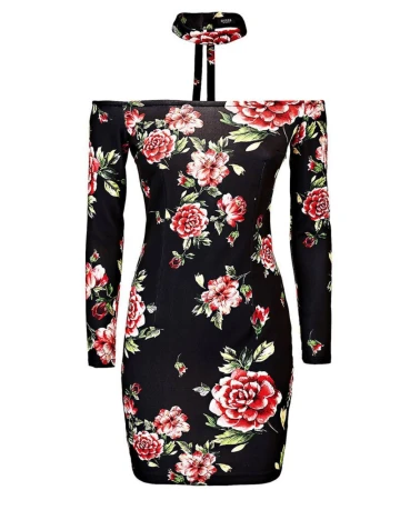 Rochie scurta Guess, negru
