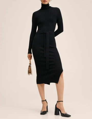 Rochie medie Mango, negru Negru