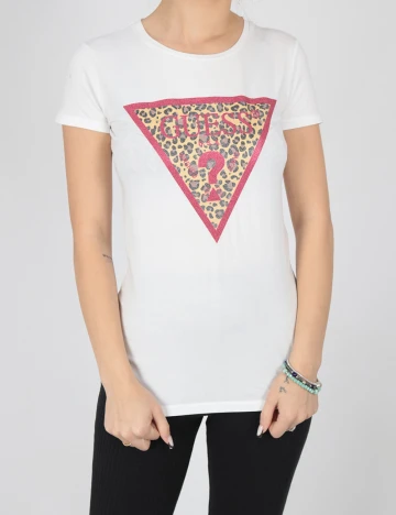 Tricou Guess, alb Alb