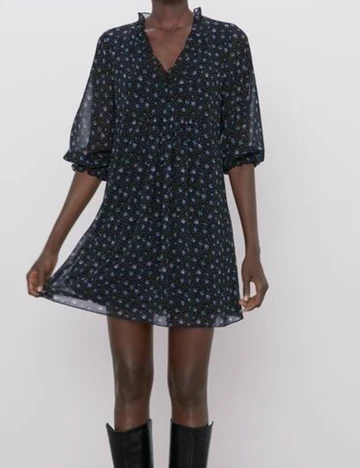Rochie scurta Zara, floral Floral print