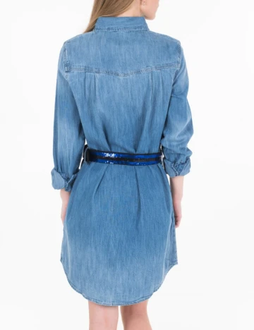 Rochie scurta Guess, albastru Albastru