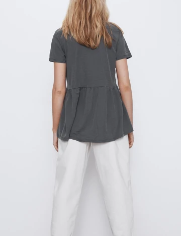 Tricou Zara, gri, L