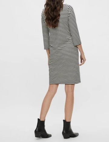 Rochie scurta Mamalicious, alb/negru