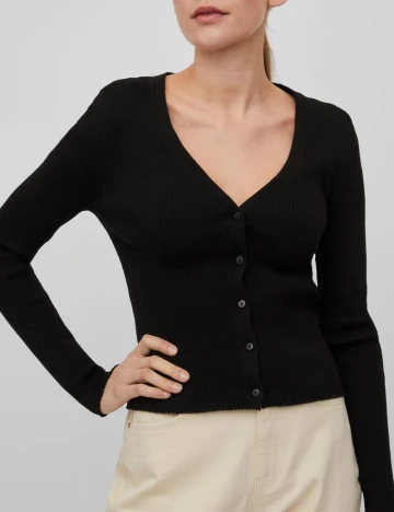 Cardigan Vila, negru Negru
