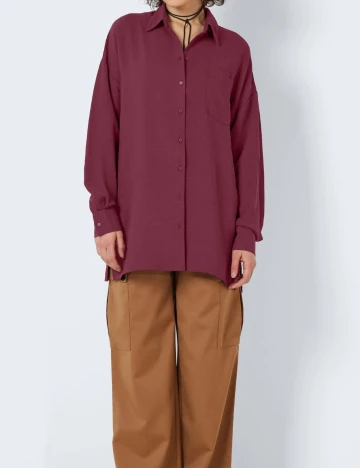 Camasa Noisy May Plus Size, visiniu Rosu
