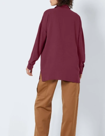 Camasa Noisy May Plus Size, visiniu Rosu