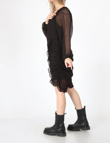Rochie scurta Pieces, negru
