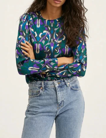 Bluza Mango, verde Verde