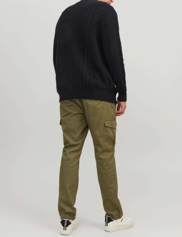 Cardigan Jack&Jones Plus Size Men, negru