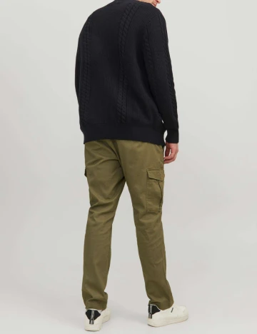 Cardigan Jack&Jones Plus Size Men, negru