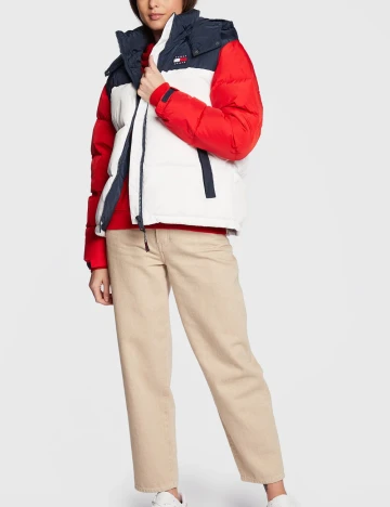 Geaca Tommy Jeans, mix culori Mix culori