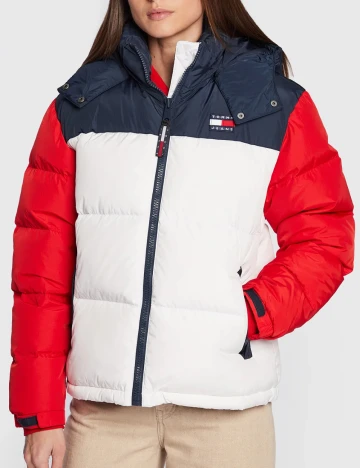 Geaca Tommy Jeans, mix culori Mix culori