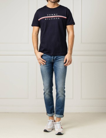 Tricou Tommy Hilfiger, bleumarin