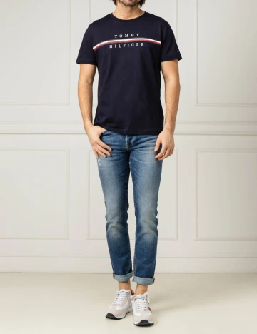 Tricou Tommy Hilfiger, bleumarin