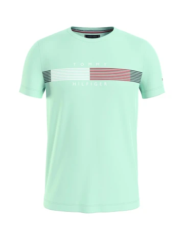Tricou Tommy Hilfiger, turcoaz Verde