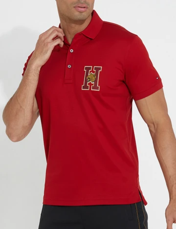 Tricou Tommy Hilfiger, rosu